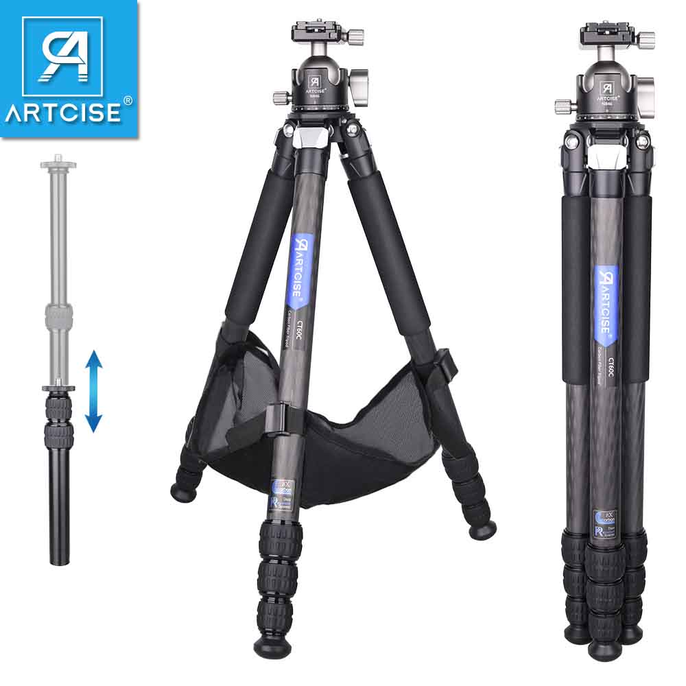 Camera Tripod Carbon - ARTCISE CT70C 158cm Tripod Serat Karbon