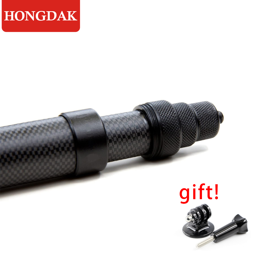 Camera Tripod Carbon - HONGDAK tongkat swafoto 3m, serat karbon