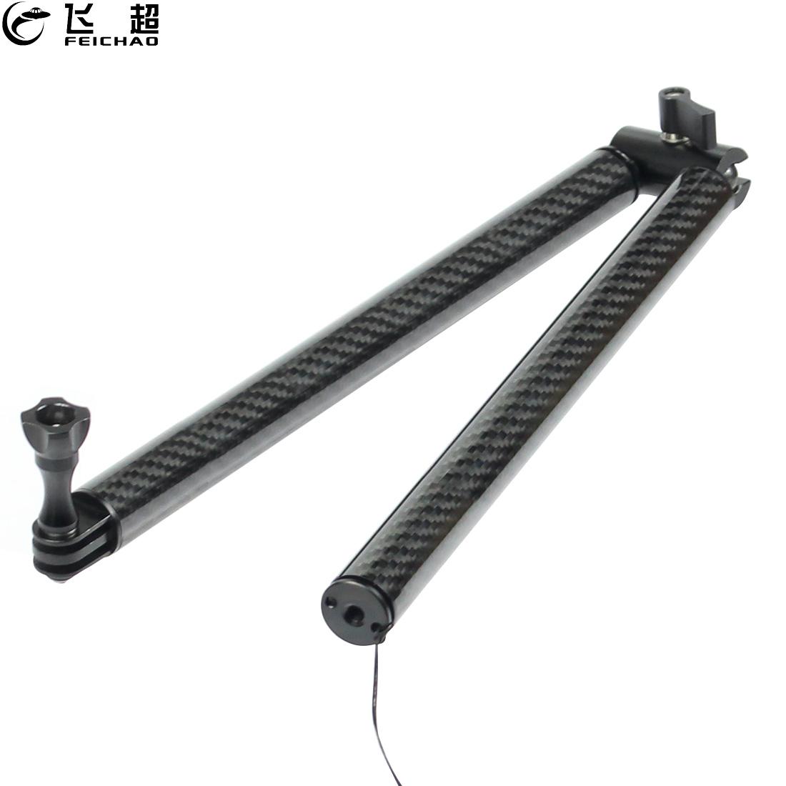 Camera Tripod Carbon - Serat karbon tongkat Selfie, tangkai ekstensi