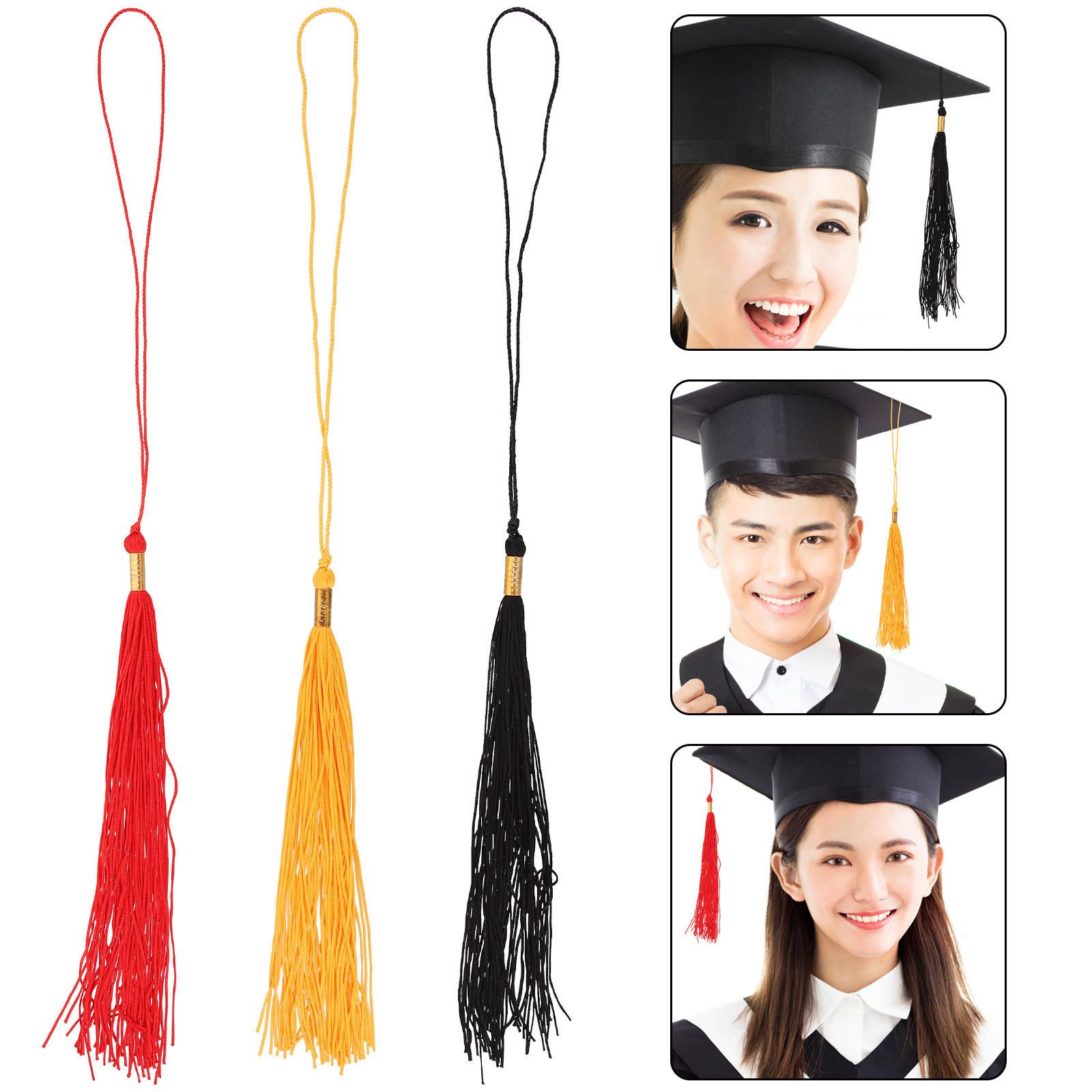 Photography Graduation - 3Pcs Set Rumbai Wisuda Akademis untuk
