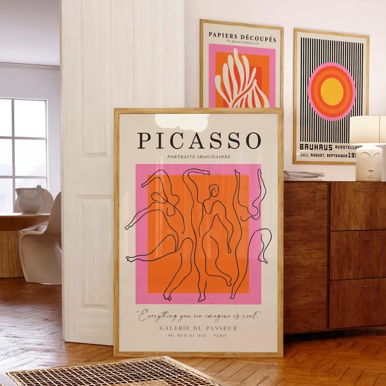 3 Buah Gambar Poster Lukisan K - Photography Interior ulasan dan harga