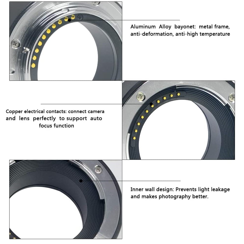 Meike Logam Fokus Makro Otomat - Macro Extension Tube ulasan dan harga