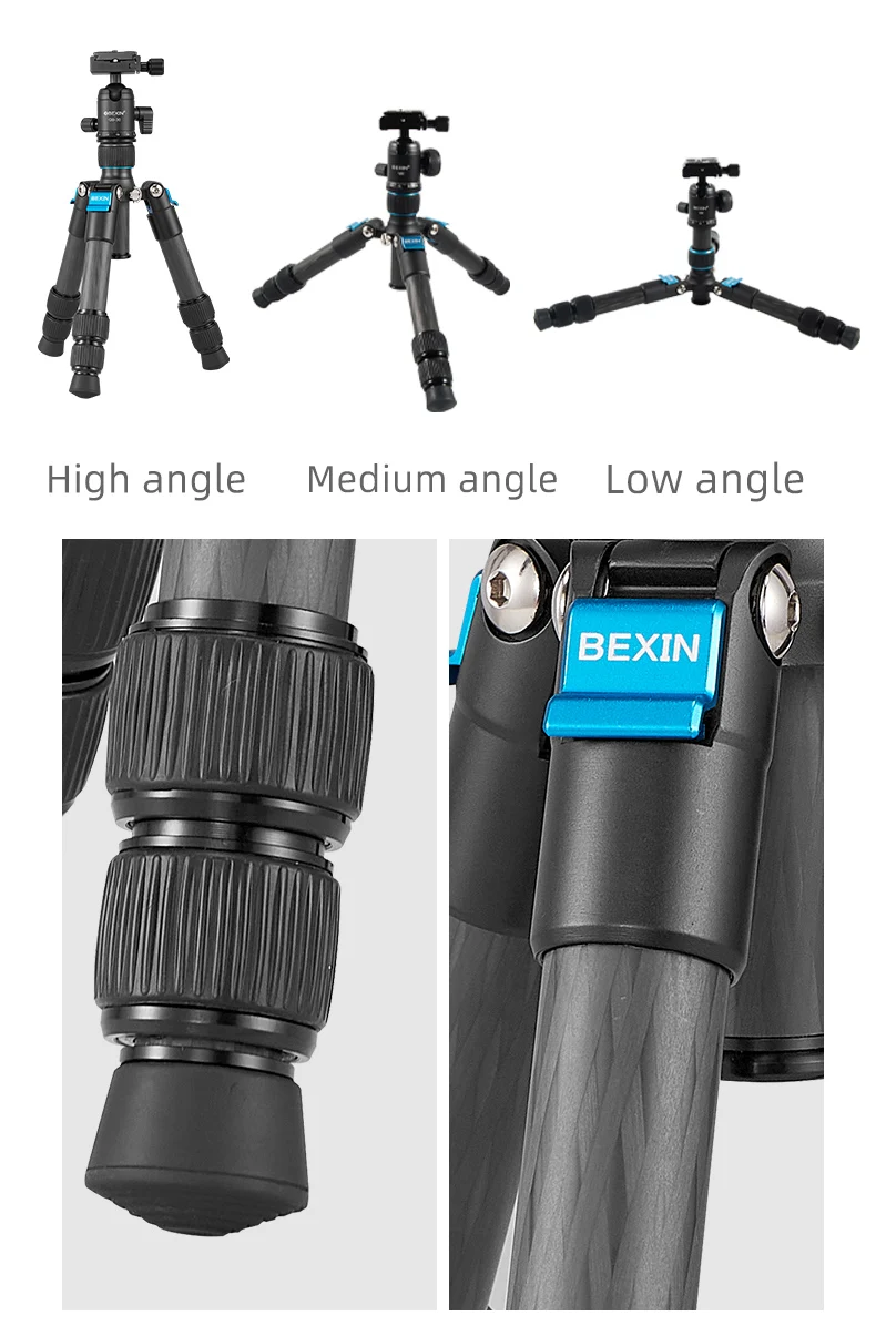 Tripod serat karbon Mini, Trip - Camera Tripod Carbon ulasan dan harga