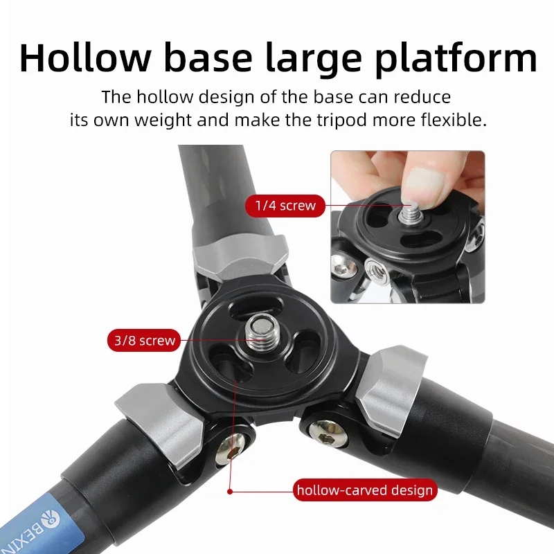 BEXIN Tripod serat karbon port - Camera Tripod Carbon ulasan dan harga