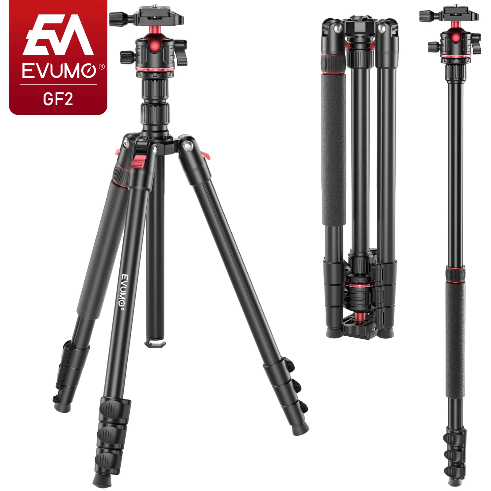EVUMO GF2 Tripod perjalanan 1. - Camera Tripod Carbon ulasan dan harga