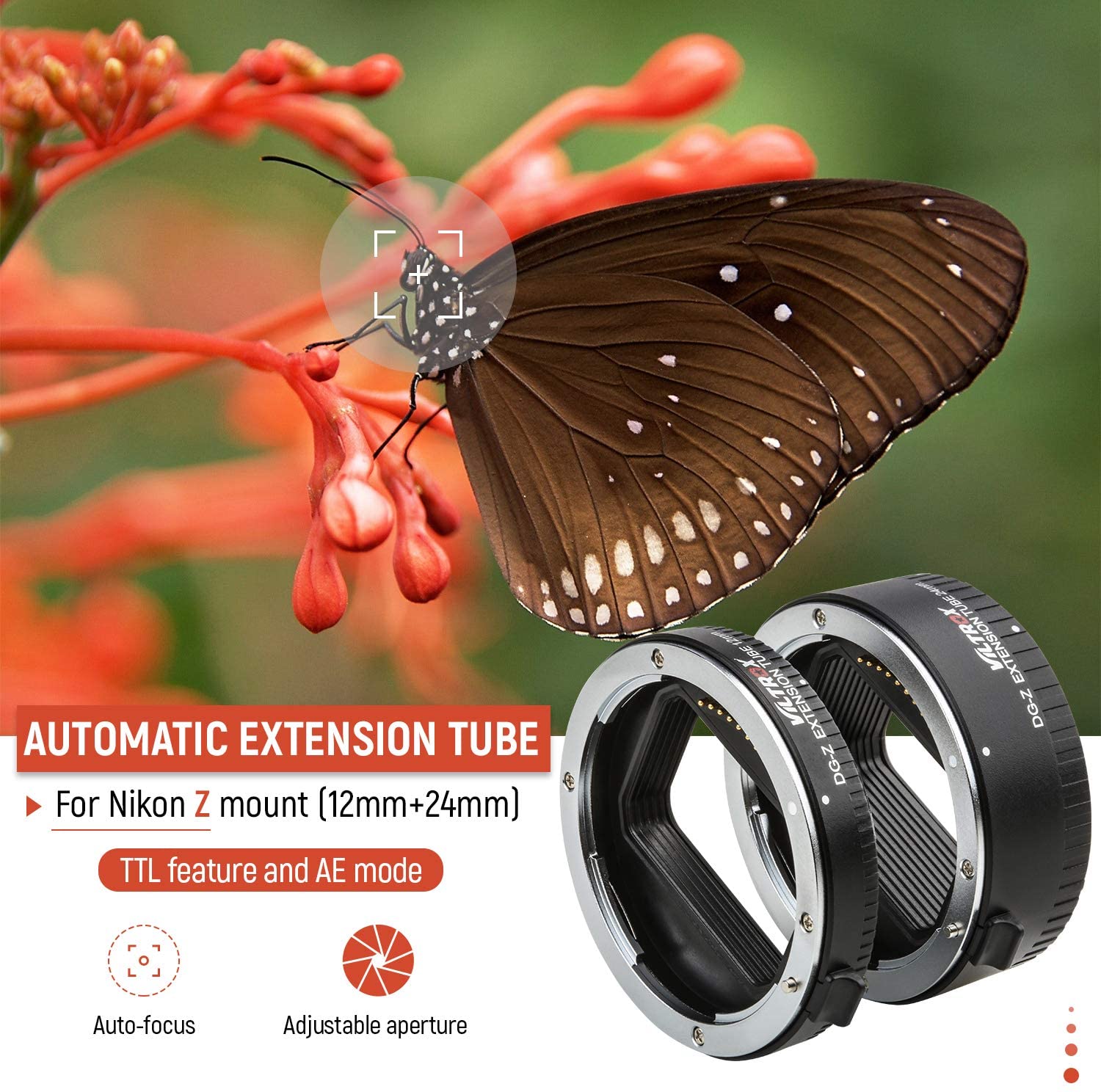 Viltrox DG-Z Auto Focus AF Mac - Macro Extension Tube ulasan dan harga