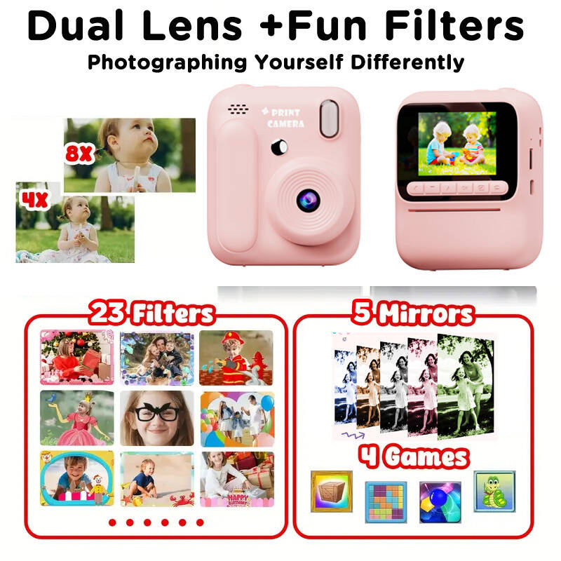 Kamera Cetak Warna Instan Anak - Photography And Videography ulasan dan harga