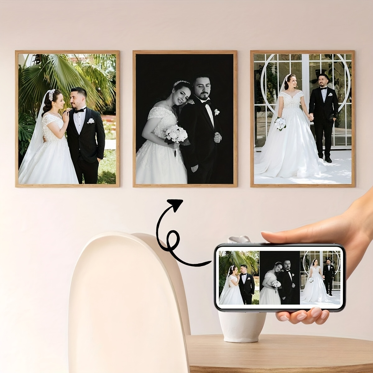 3pcs/set Poster Kanvas Persegi - Photography Style ulasan dan harga