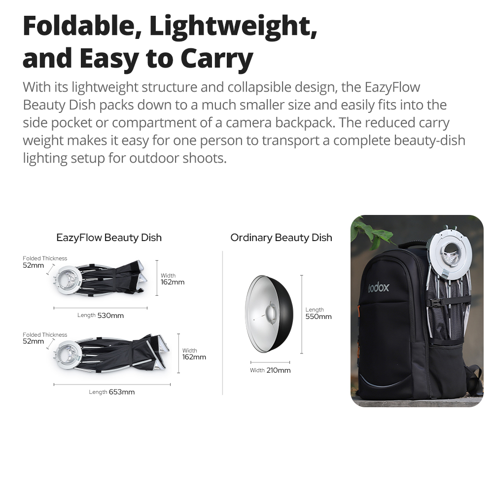 Godox EazyFlow Beauty Dish 65/ - Beauty Dish Softbox ulasan dan harga
