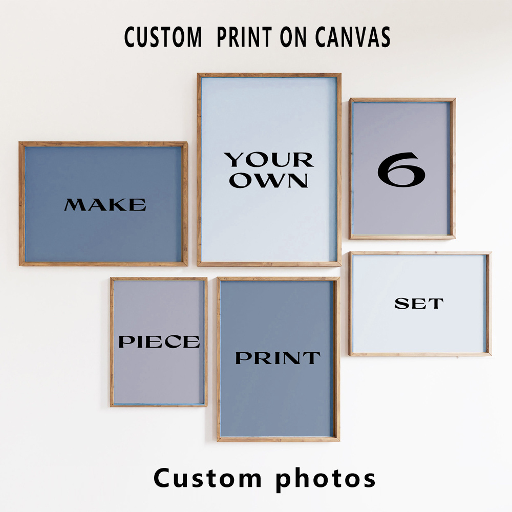6pcs/set Cetakan Kanvas Kustom - Photography Style ulasan dan harga