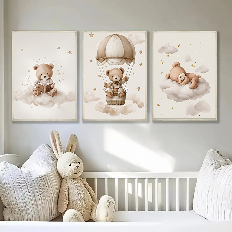 3pcs/set Poster Kanvas Hewan B - Photography Interior ulasan dan harga