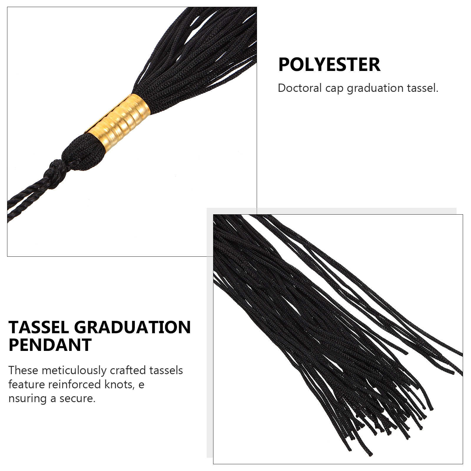 3Pcs Set Rumbai Wisuda Akademi - Photography Graduation ulasan dan harga